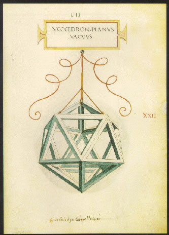 Icosaedrum as drawn by Da Vinci