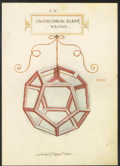 Dodecaedrum as drawn by Da Vinci